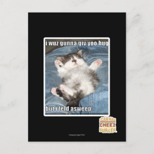Carte Postale Je wuz gunna vous donne un câlin
