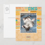 Carte Postale Je wuz gunna vous donne un câlin (Devant / Derrière)