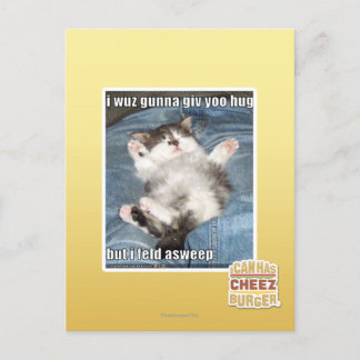 Carte Postale Je wuz gunna vous donne un câlin
