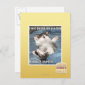 Carte Postale Je wuz gunna vous donne un câlin (Devant / Derrière)