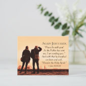 Carte Postale Jean 20:21 Comme le Père m'a envoyé, je vous envoi (Debout devant)
