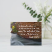 Carte Postale Jean 7:38 Celui qui croit en moi (Debout devant)