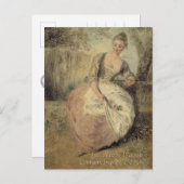 Carte postale Jean-Antoine Watteau CC0588 Rococo (Devant / Derrière)