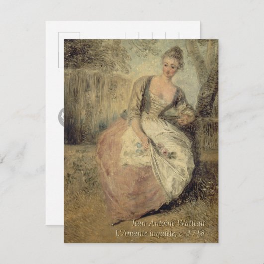 Carte postale Jean-Antoine Watteau CC0588 Rococo (Devant / Derrière)