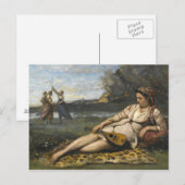 Carte Postale Jean-Baptiste-Camille Corot -Jeunes femmes de Spar (Devant / Derrière)