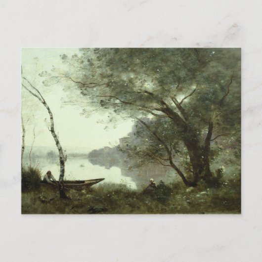Carte Postale Jean-Baptiste-Camille Corot - Le Bateau (Devant)