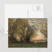 Carte Postale Jean-Baptiste-Camille Corot - Le pêcheur (Devant / Derrière)