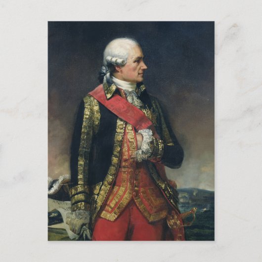 Carte Postale Jean-Baptiste de Vimeur Comte de Rochambeau (Devant)