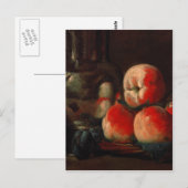 Carte Postale Jean-Baptiste-Simeon Chardin - La vie morte avec é (Devant / Derrière)