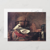Carte Postale Jean Chardin - Les attributs des sciences (Devant / Derrière)
