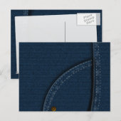 Carte Postale Jean en Denim (Devant / Derrière)