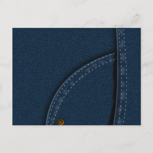 Carte Postale Jean en Denim (Devant)