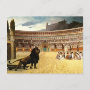 Carte Postale Jean Gerome - La Dernière prière du martyr chrétie