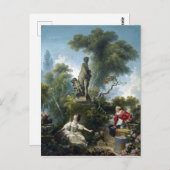 Carte Postale Jean-Honoré Fragonard Le progrès de l'amour (Devant / Derrière)