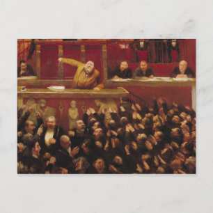 Carte Postale Jean Jaures Parlant à la Tribune