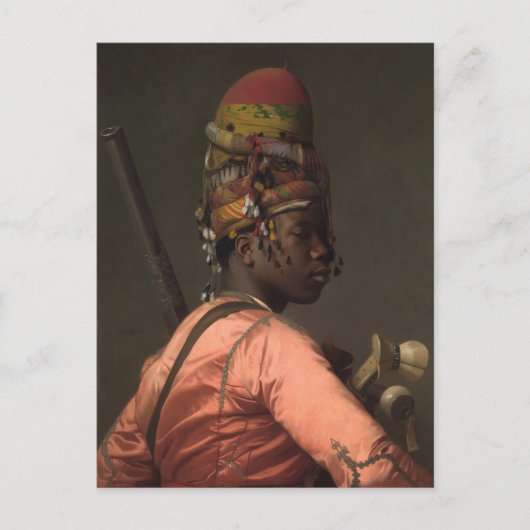 Carte Postale Jean-Leon Gerome Black Bashi-Bazouk vers 1869 (Devant)