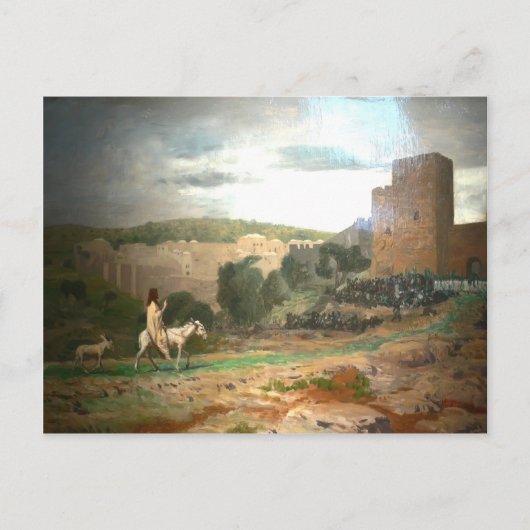 Carte Postale Jean-Leon Gerome - Entrée du Christ à Jérusalem (Devant)