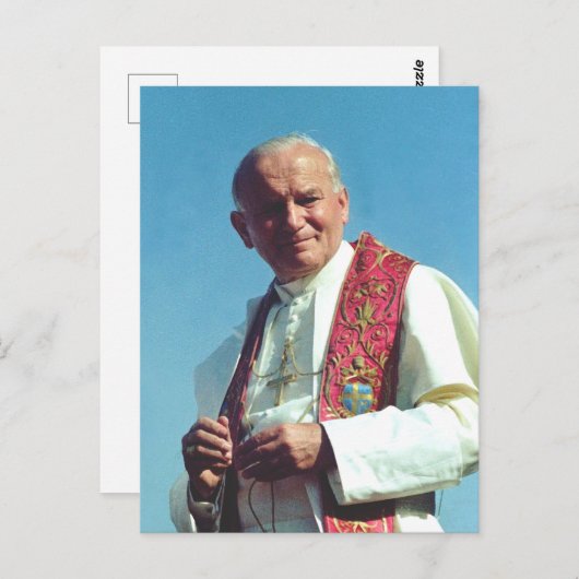 Carte Postale Jean-Paul II (Devant / Derrière)