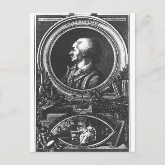 Carte Postale Jean-Pierre Claris de Florian (Devant)