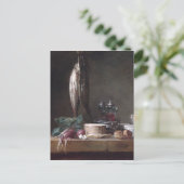 Carte Postale Jean-Siméon Chardin Vie morte avec poisson (Debout devant)