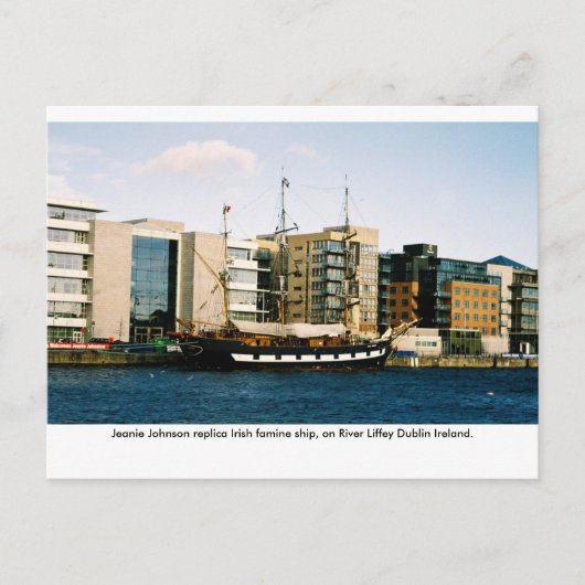 Carte Postale Jeanie Johnson Irish famine ship, Dublin Irlande (Devant)