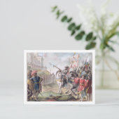 Carte Postale Jeanne d'Arc (1412-31) commande l'anglais pour (Debout devant)