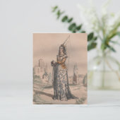 Carte Postale Jeanne d'Arc Costume de mode médiéval français (Debout devant)