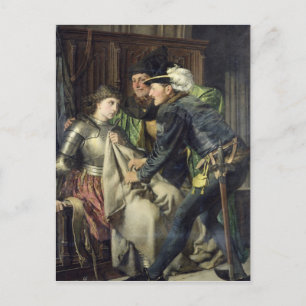 Carte Postale Jeanne d'Arc insultée en prison, 1866