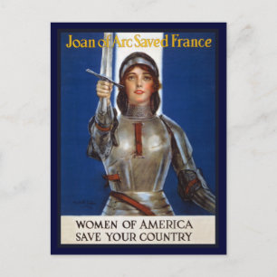 Carte Postale Jeanne d'Arc : La servante d'Orléans, héroïne du c