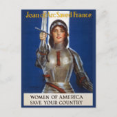 Carte Postale Jeanne d'Arc : La servante d'Orléans, héroïne du c (Devant)