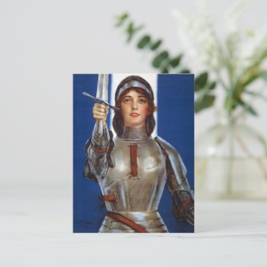 Carte Postale Jeanne d'Arc : La servante d'Orléans, héroïne du c (Debout devant)