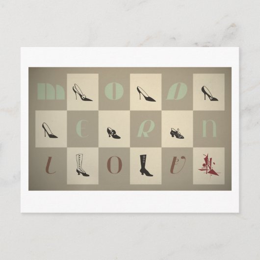 Carte Postale Jeanne : L'amour moderne (Devant)