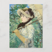 Carte Postale Jeanne (printemps) Edouard Manet (Devant)