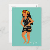 Carte postale Jeanne's Pareu (Devant / Derrière)