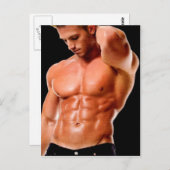 Carte Postale Jeans foncés Hunk (Devant / Derrière)