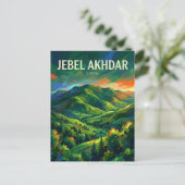 Carte Postale Jebel Akhdar, Montagnes vertes Libye (Debout devant)