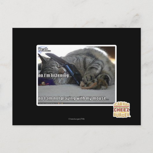 Carte Postale J'écoute (Devant)