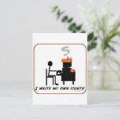 Carte Postale J'Écris Mes Têtes (Debout devant)