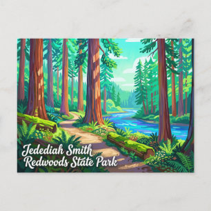 Carte Postale Jedediah Smith Redwoods State Park Californie
