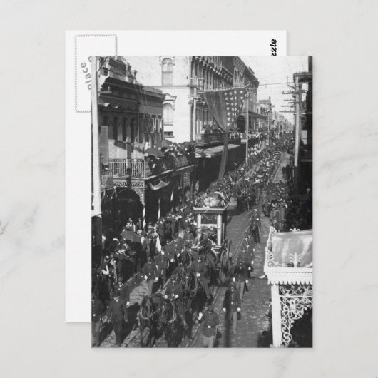 Carte Postale Jefferson Davis Funeral in New Orleans: 1908 (Devant / Derrière)