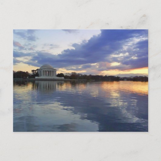Carte postale Jefferson Memorial Sunset (Devant)