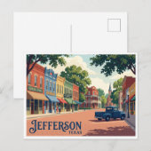 Carte Postale Jefferson Texas (Devant / Derrière)