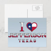 Carte Postale Jefferson �, Texas (Devant / Derrière)