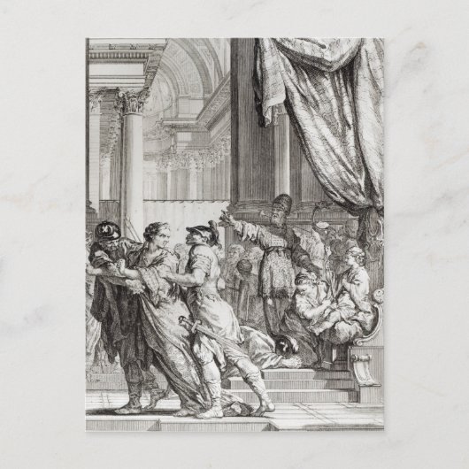 Carte Postale Jehoiada, grand prêtre de la proclamation de (Devant)