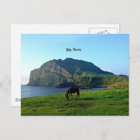 Carte Postale Jeju, Corée (Devant / Derrière)