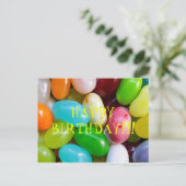 Carte postale Jelly Bean Happy Birthday (Debout devant)