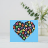 Carte Postale Jelly Bean Heart (Debout devant)