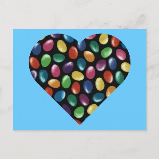 Carte Postale Jelly Bean Heart (Devant)