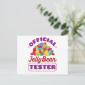 Carte Postale Jelly Bean Tester Officielle Candy de Pâques (Debout devant)