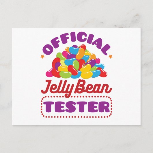 Carte Postale Jelly Bean Tester Officielle Candy de Pâques (Devant)